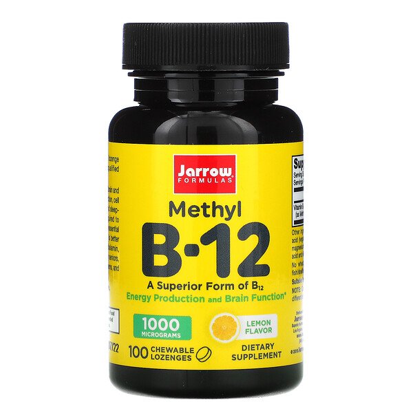 Jarrow Fórmulas Metil B-12 Lemon 5000 mg