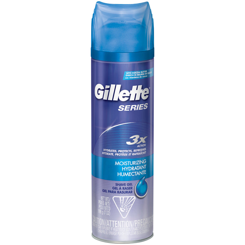 Gillette Serie Mens Hidratante de gel de afeitado, 7 oz