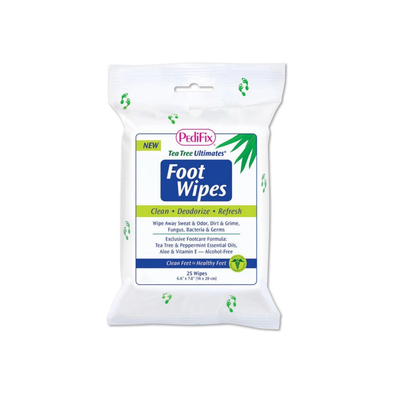 PediFix Tea Tree Ultimates¨ Foot Wipes 6.6" x 7.8"