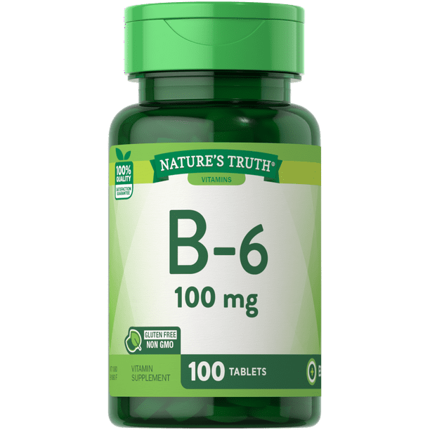 Nature's Truth Vitamin B-6 100mg 100 Tablets