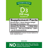 Nature's Truth High Potency D3 10,000 100 Softgels