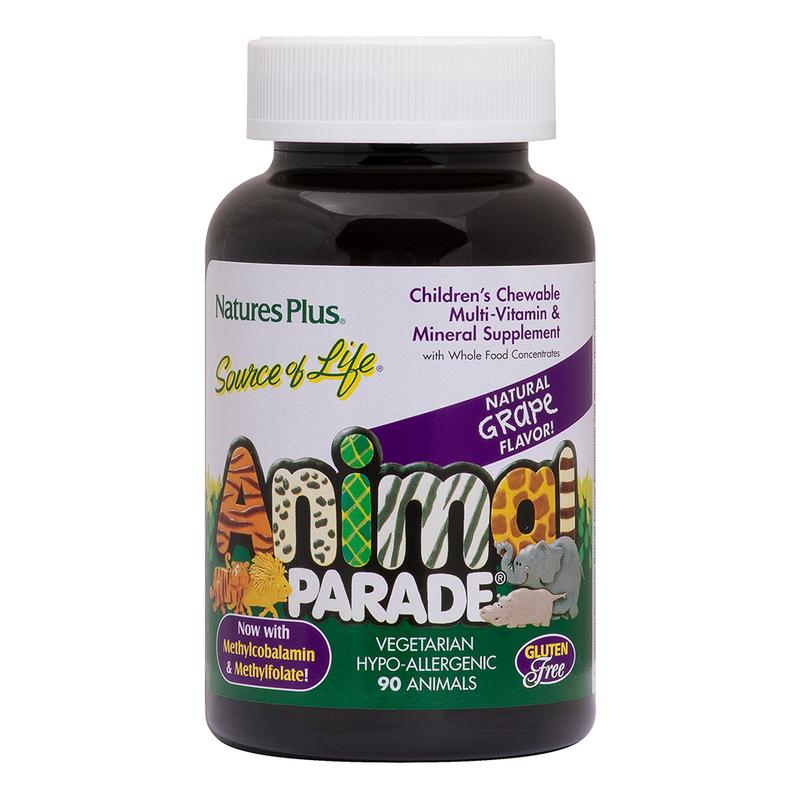 Nature's Plus Animal Parade Grape Multivitamin Children's Chewables