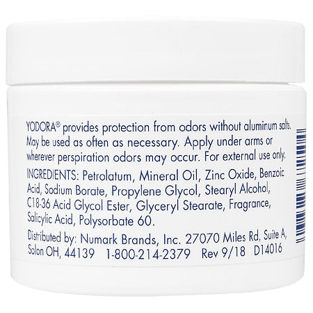 Yodora Deodorant Cream 2Oz