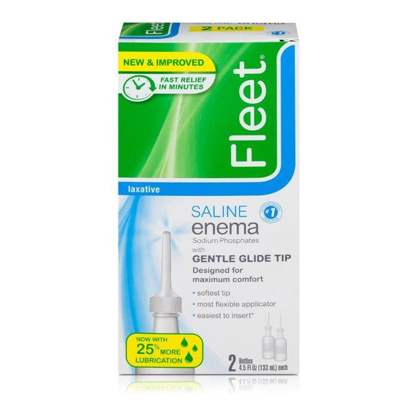 Fleet Saline Enema Laxative. 2 Bottles
