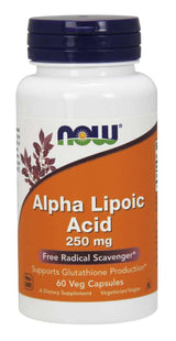 Now Alpha Lipoic Acid 250mg 120 Vegetable Capsules