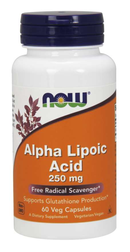 Now Alpha Lipoic Acid 250mg 120 Vegetable Capsules