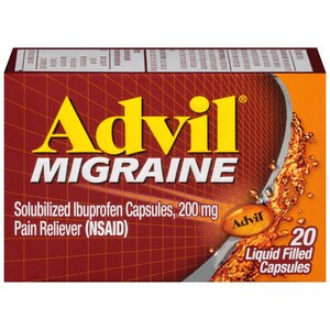 Advil Migraine Dolor relevante 200 mg. 20 cápsulas llenas de líquido