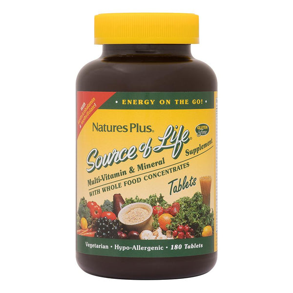 Nature's Plus Source of Life Multivitamin 180 Tablets