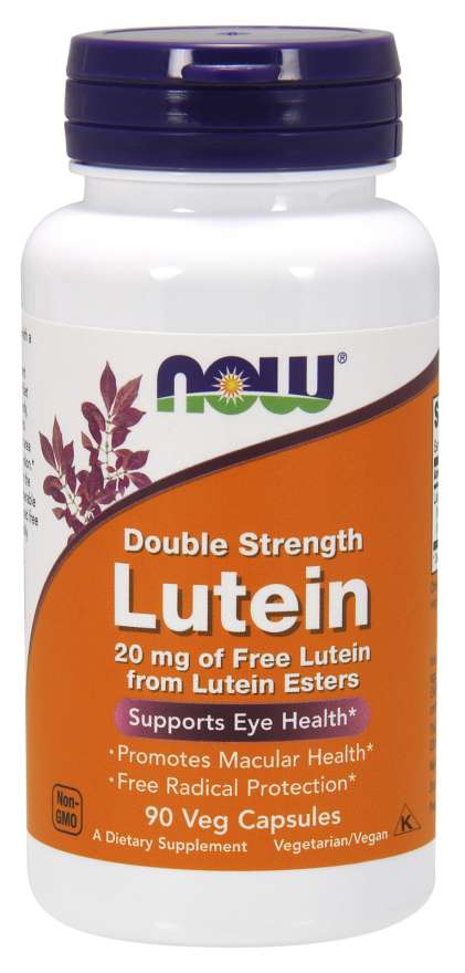 Ahora luteína 20 mg (de ésteres) 90 cápsulas de vegetales