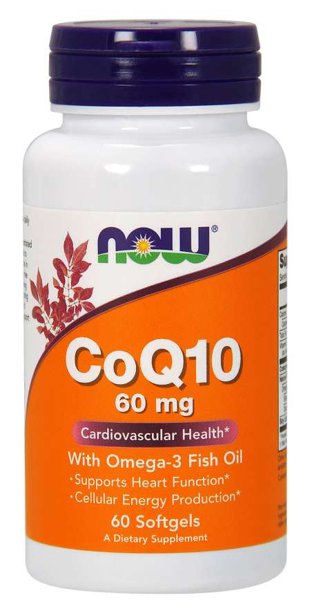 Ahora CoQ10 60mg con omega-3 120 Softgels