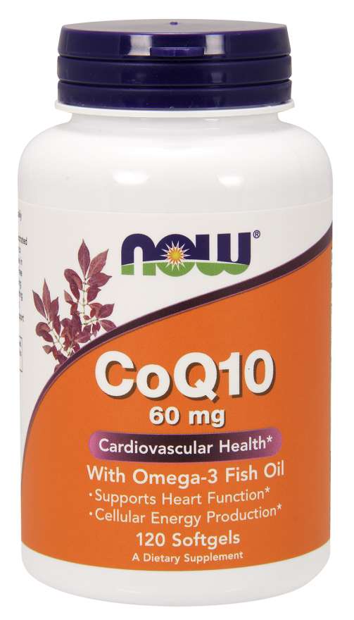 Now Coq10 60mg With Omega-3 120 Softgels