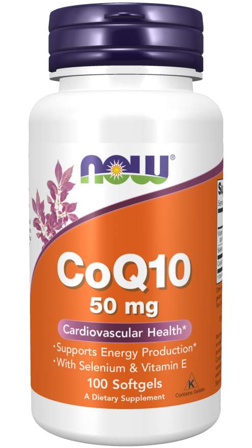 Now Coq10 50mg + Vit E