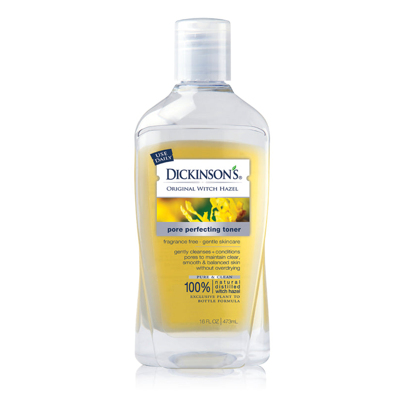 Dickinson's Original Witch Hazel Pore Perfecting Toner, 100% Natural, 16 Fl. Oz.
