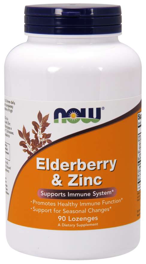 Now Elderberry & Zinc 30 Lozenges