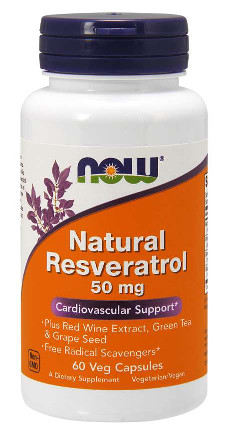 Ahora resveratrol natural 50 mg