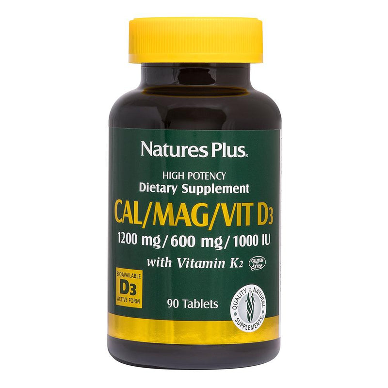 Nature Plus Calcio/Magnesio/Vitamina D3 con tabletas de vitamina K2