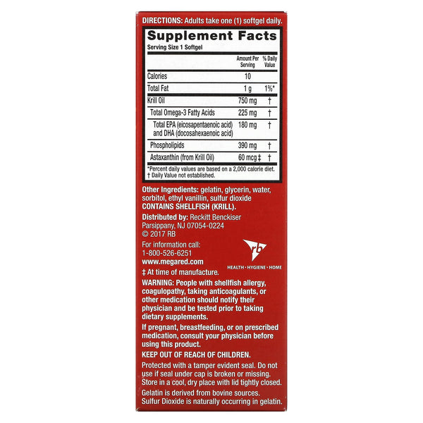 Schiff Megared Omega-3 Krill Oil 40 Softgels