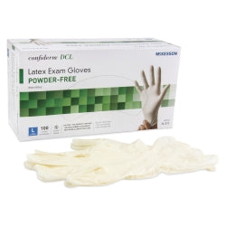 Mckesson Latex Gloves Powder Free 14-318 Large