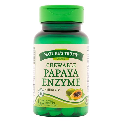 Natures Truth Chewable Papaya Enzyme 120 Tablets