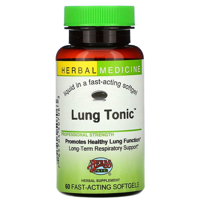 Herbs Etc., Lung Tonic, 60 Fast-Acting Softgels