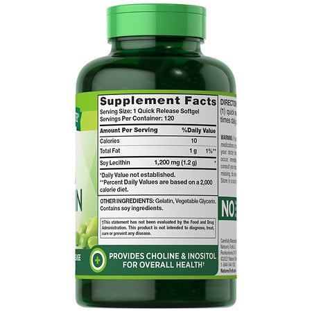 Nature's Truth Ultra Soya Lecithin 1,200 mg 120 Softgels