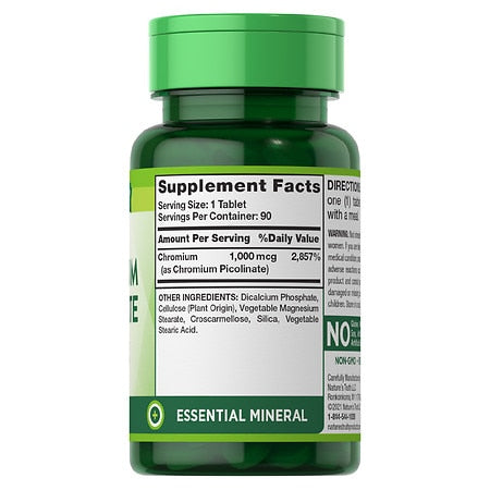 Nature's Truth Ultra Cromo Picolinate 1,000 mcg 90 cápsulas