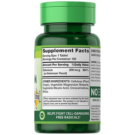 Nature's Truth High Potency Selenium 200 mcg 100 Tablets