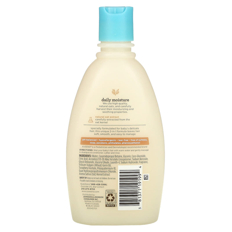 Aveeno Baby Wash Shampoo 12Oz