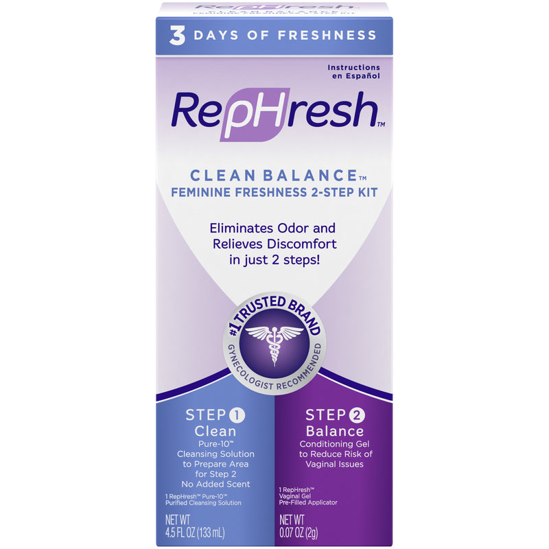 Rephresh Clean Balance Femenina Frescura Kit de 2 pasos