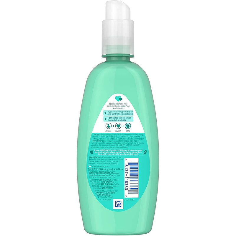 JOHNSONS NO MORE TANGLES DETANGLING SPRAY 10 Oz