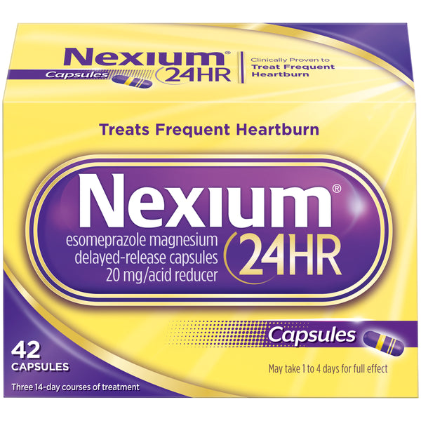 Nexium 24HR Capsules All-Day, All-Night Protection Esomeprazole Magnesium 20mg