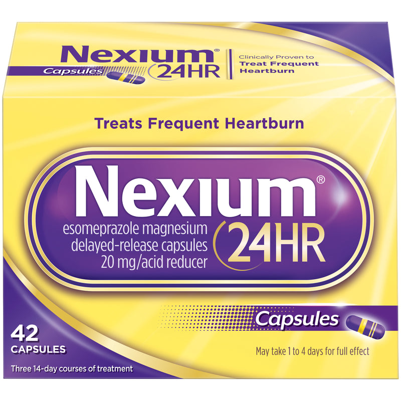 Nexium 24HR Capsules All-Day, All-Night Protection Esomeprazole Magnesium 20mg