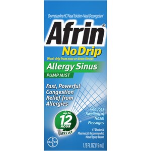 Afrin sin alergia de goteo Bomba sinusal nasal Niebla