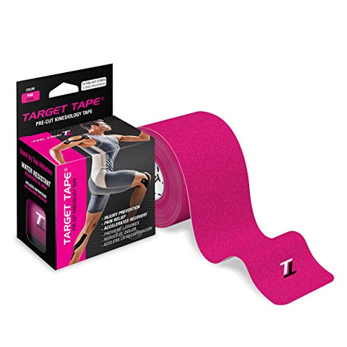 Cinta de kinesiología precortada. Pink 16 tiras precortadas