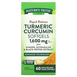 Nature's Truth Turmeric Curcumin 1600mg 60 Softgels