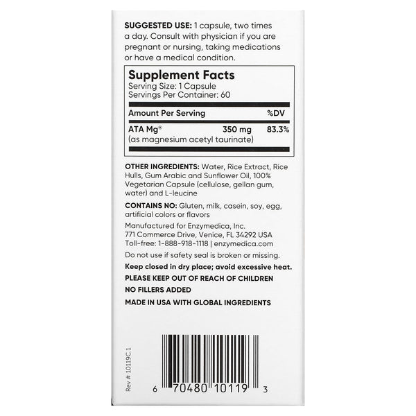 Enzymedica Magnesium Mind 60 Capsules