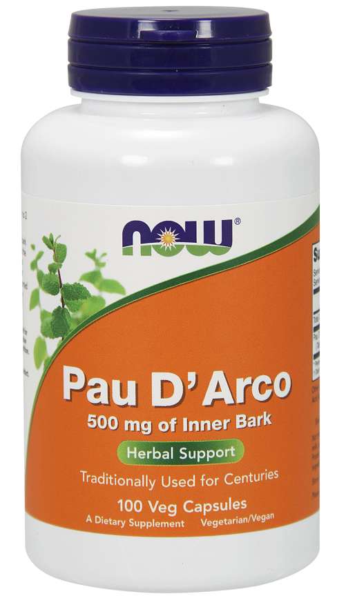 Now Pau D' Arco 500mg 100 Vegetable Capsules