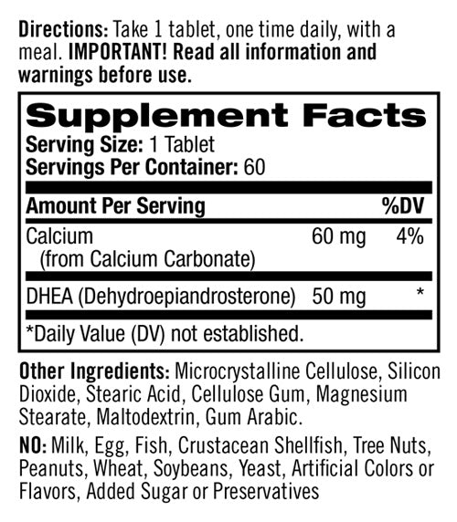 Natrol DHEA 50 mg Tablets