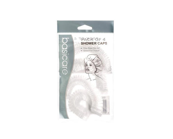 Basicare Shower Caps 4ct 2204