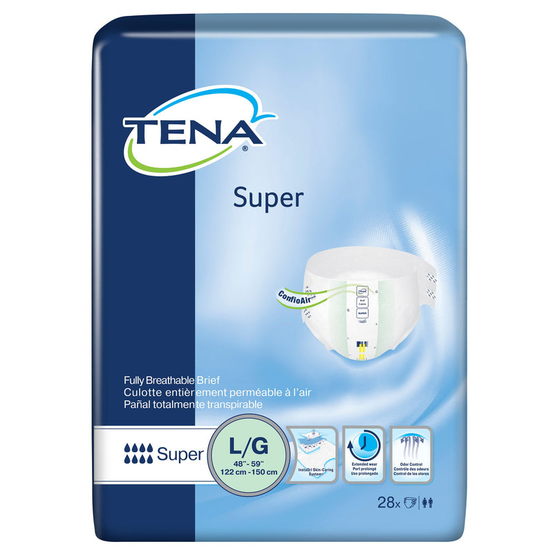 TENA SUPER ESBRIBENCIA INCONTINENCIA ADULTA DE ADULTA INCENDIENTE, GRANDE, 28 CT