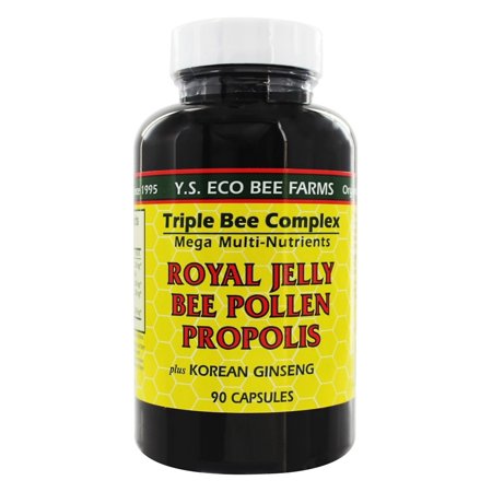 Y.S. Eco Bee Farms Royal Jelly Bee Pollen Propolis Cápsulas
