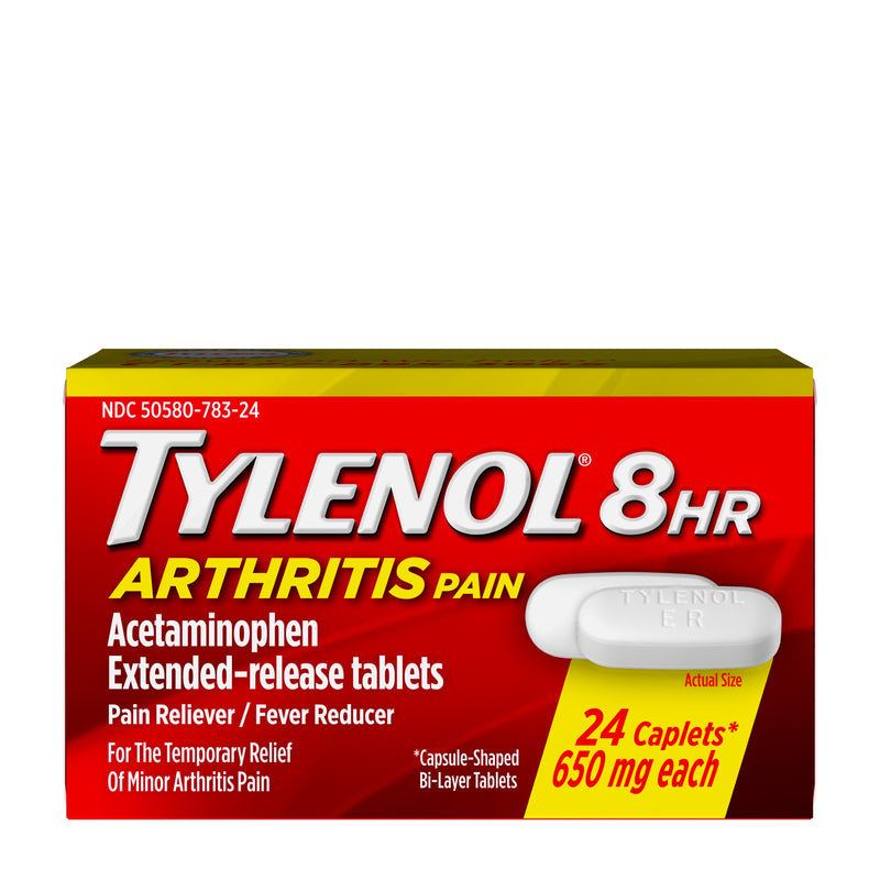 Tylenol de 8 horas de artritis Tabletas de dolor con acetaminofeno, 24 ct