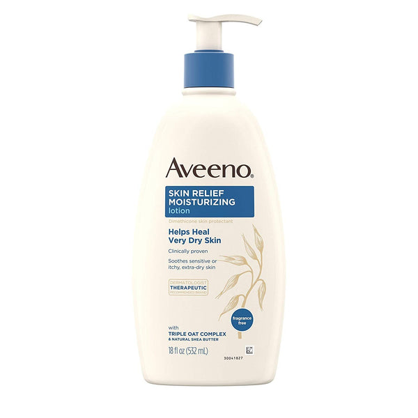 Loción hidratante de alivio de la piel de Aveeno para la piel sensible