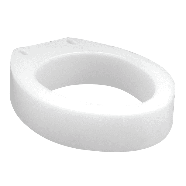 Carex 	Elongated Raised Toilet Seat 3-1/2 Inch White B30600