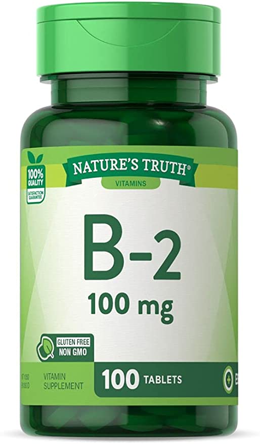 Nature's Truth Vitamina B-2 100mg 100 tabletas