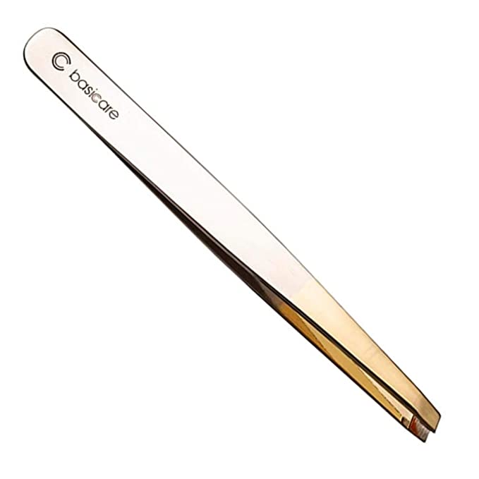 Basicare Gold Slant Tweezer 1183