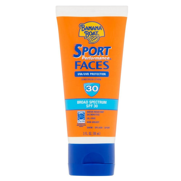 Banana Boat Sport Performance Faces Faces de protección solar SPF 30, 3 oz