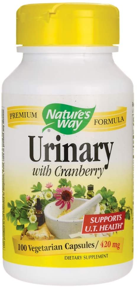 Nature's Way Healthy Urinary with Cranberry 420 mg per Serving Size, 100 Vegan Capsules