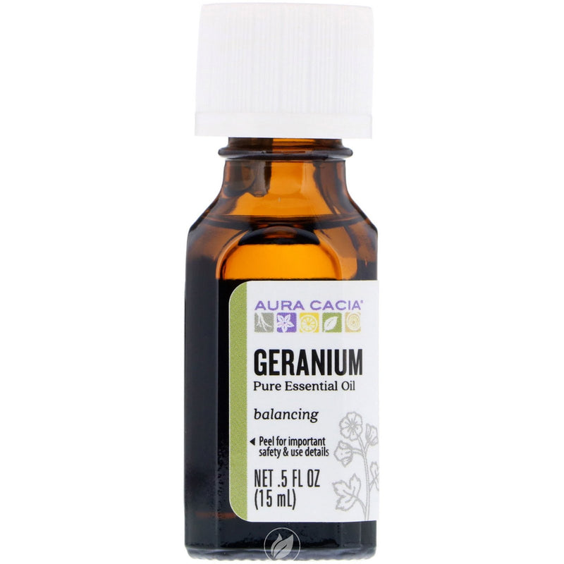 Aura cacia aceite esencial geranio 0.5 onzas