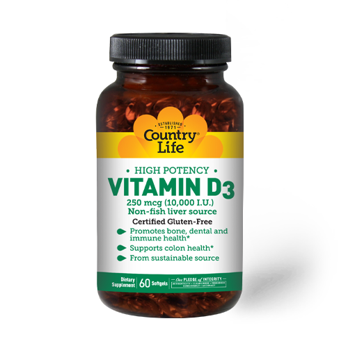 Vitamina D3 10000 I.U. Chiceles suaves